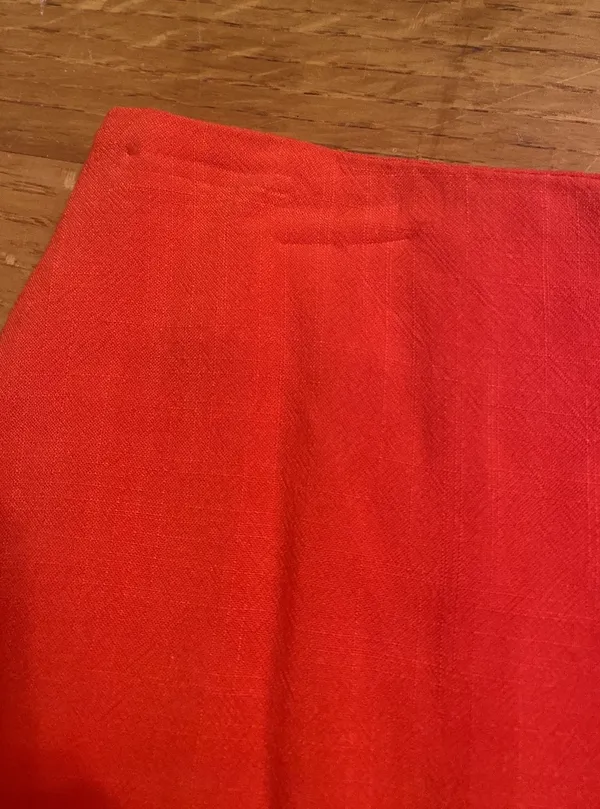 Le lis Orange Ruffle Mini Skirt - Image 2