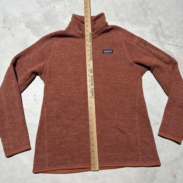 Patagonia Better Sweater Jacket Womens Size Large Fleece 1/4 Zip Burnt Orange - Image 5