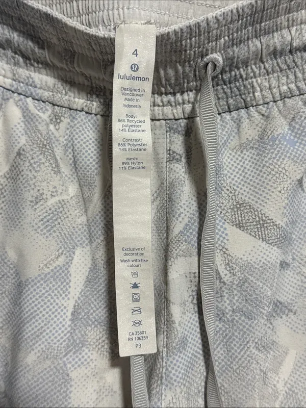 lululemon athletica Beige Camo Athletic Drawstring Shorts - Image 2