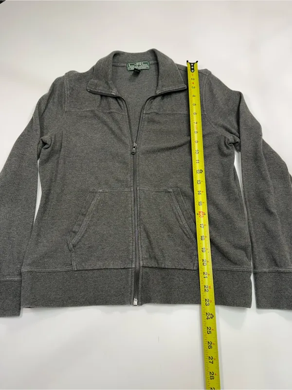 Lauren Ralph Lauren Gray Zip-Up Jacket - Image 3