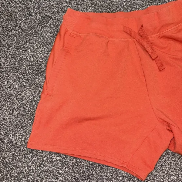 Gymshark Women's Orange Athletic Shorts Size Medium Drawstring Gym - Image 12