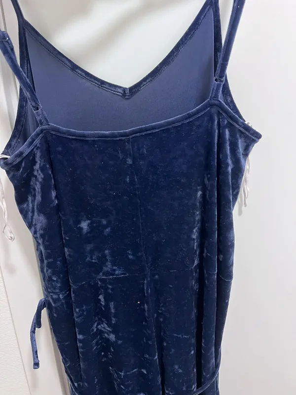 American Eagle Like new velvet valor navy blue jumpsuit - Image 5