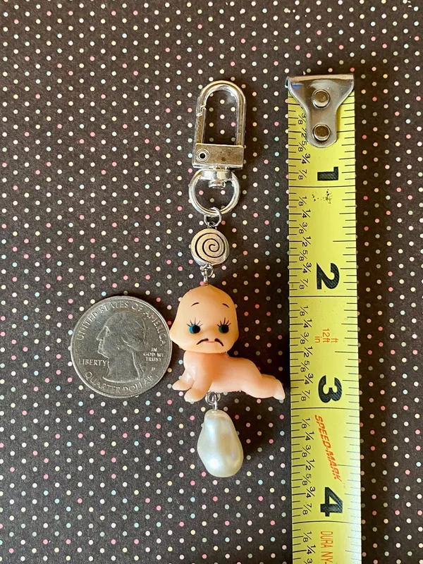Handmade Kawaii retro y2k fairy angel baby kewpie phone strap/accessory/keychain/bag charm👼💖 - Image 6