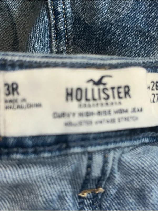 Hollister Swirl ladies Jeans Size 3R High Waist - Image 8
