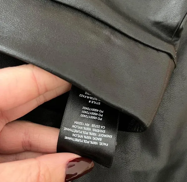 Aritzia Black Upstage Vegan Leather Pants - Image 2