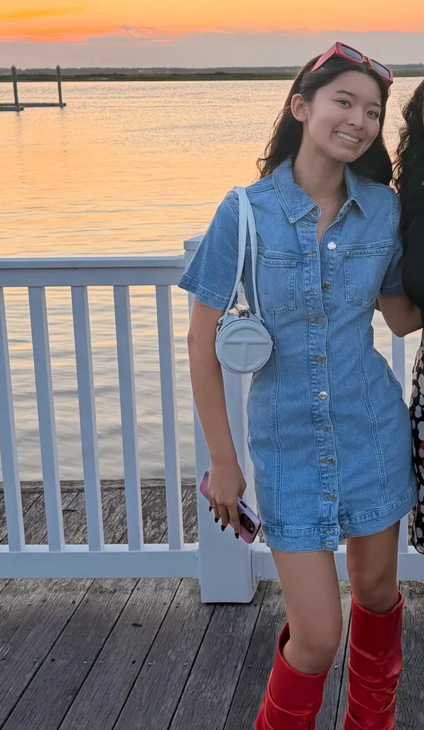 Zara Z1975 FITTED DENIM MINI DRESS - Image 3