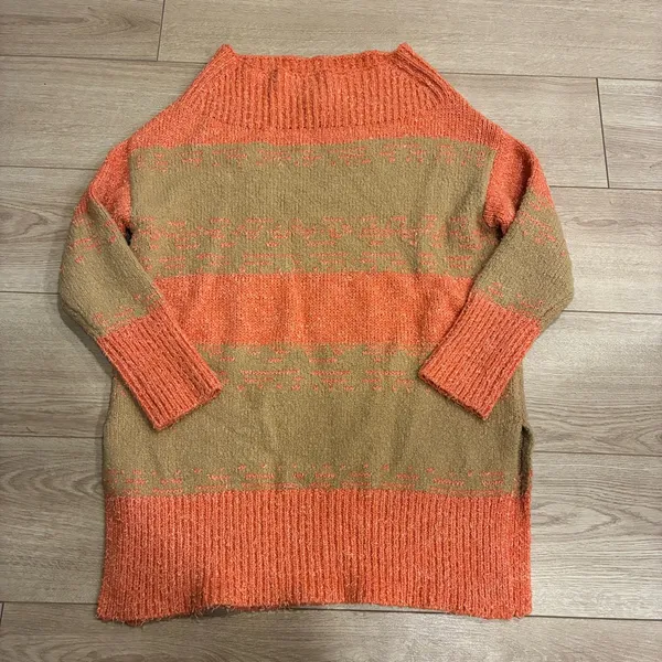Pilcro x Anthropologie Rugby Tunic Sweater Striped Mockneck Size M - Image 2
