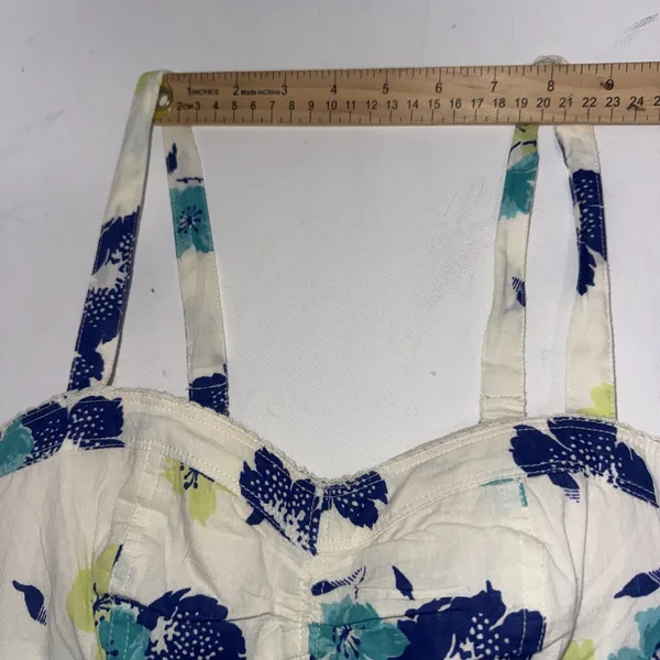 Y2K Vtg American Eagle Baby Doll Floral Sun Dress Prairie Preppy Coquette XS Nw - Image 9