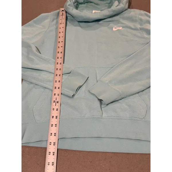 Nike Women's Light Aqua Pullover Hoodie Sweatshirt‎ Size Large - Image 2