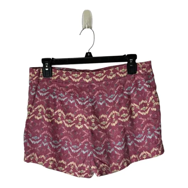 Free People Shorts Women‎ 6 Wild Plum Tribal Linen Blend Boho Retro - Image 3