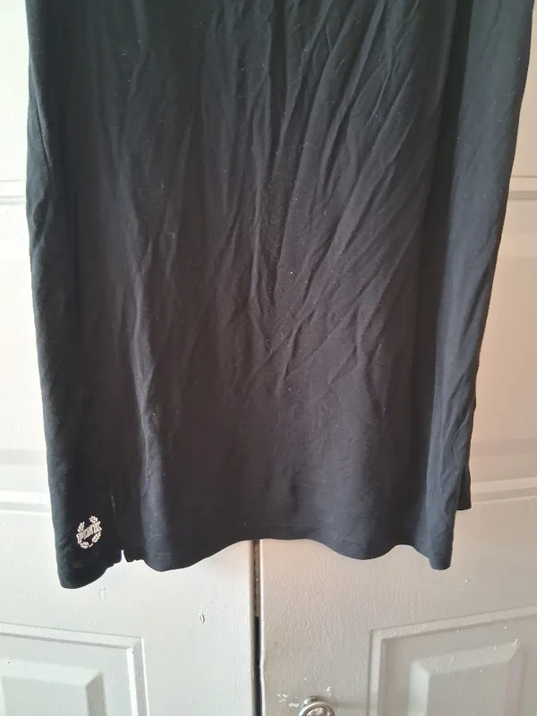 PINK Victoria's Secret modal criss cross front oversized short sleeved t-shirt in black size medium. - Image 9