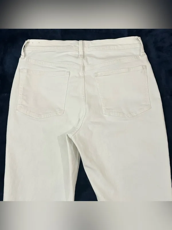 Madewell The Perfect Vintage Jean White High Rise Straight Leg Jeans Women’s 28 - Image 12