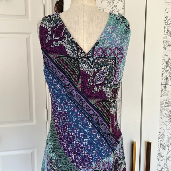 Y2k Whimsigoth midi dress Purple Size 12 - Image 10