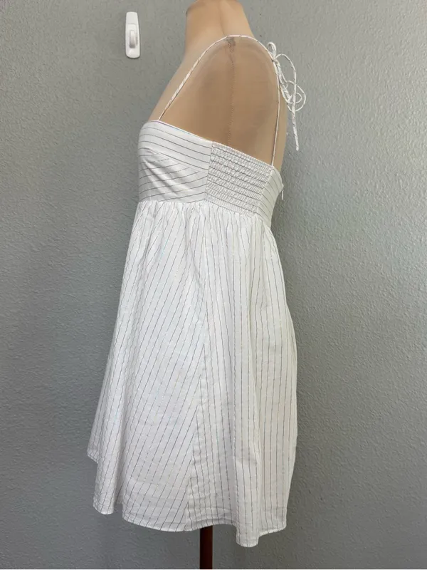 Amanda Uprichard Jojo White Pandora Striped Mini Size XS - Image 5