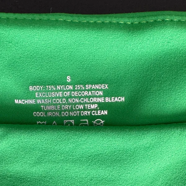 Amazon Bright Green Scoop Neck Stretch Bodysuit - Image 2