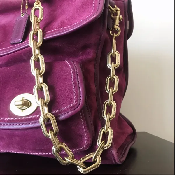 Coach Gold Chunky Chain Link Strap - Image 2