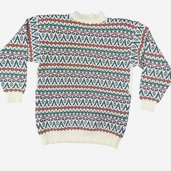 Vintage Northern Isles fair isle‎ knit sweater - Image 2