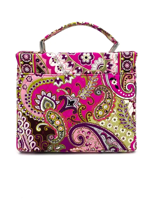 Vera Bradley Julia Crossbody Very Berry Paisley Pink Purple Quilted Retired Bag - Image 3