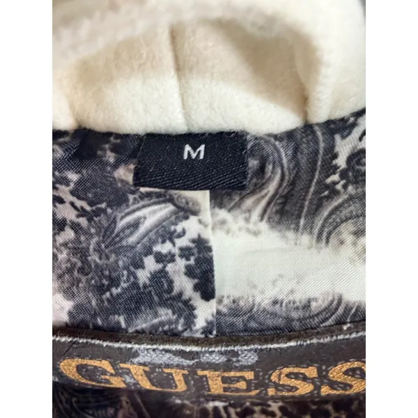 GUESS Coat Belted Wool Blend Pea Coat Women's M Cream Classic Winter Read - Image 5