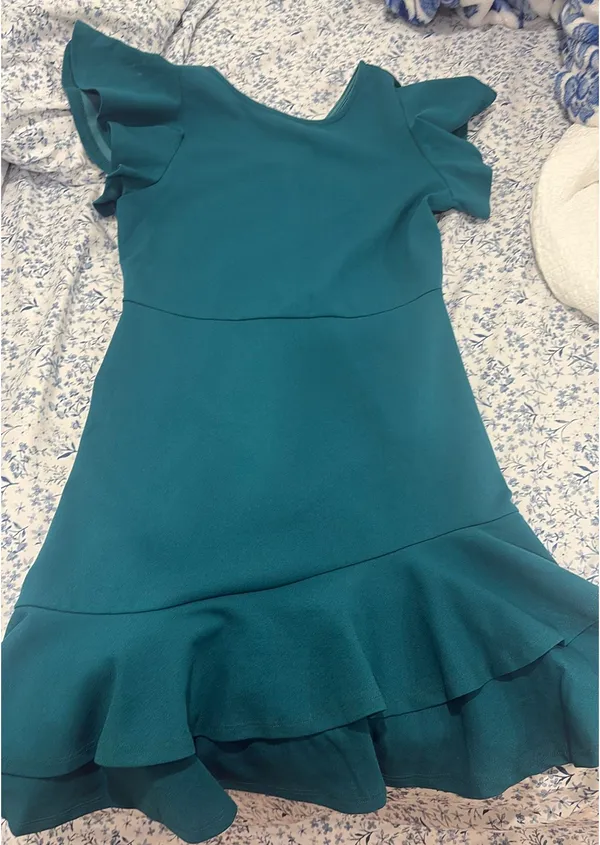 teal boutique dress Blue - Image 2
