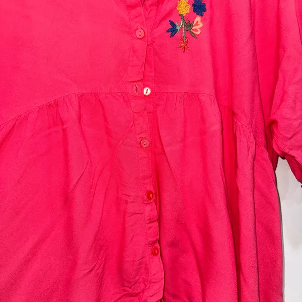 Solitaire boho oversized embroidered blouse  - Image 6