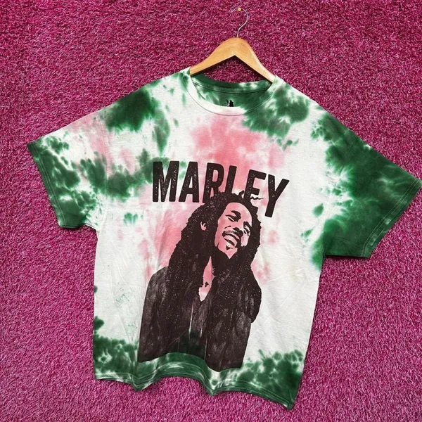 Bob Marley Reggae Tie Dye Tshirt size 2X - Image 3