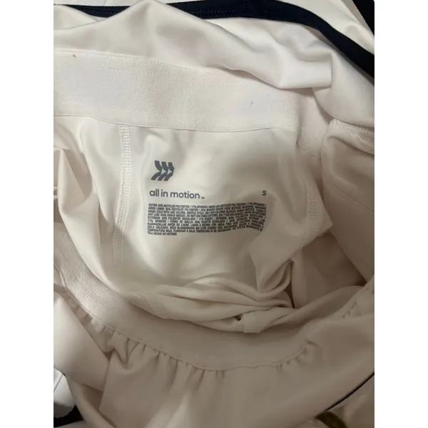 All In Motion Sleeveless White Tennis Dress S - Image 7