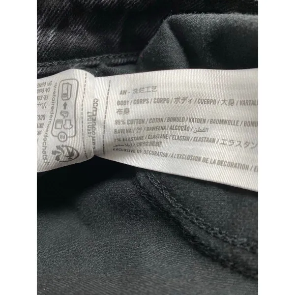 Abercrombie & Fitch The ‘90s Relaxed High Rise Jeans Black Wash Women’s Size 28 - Image 5