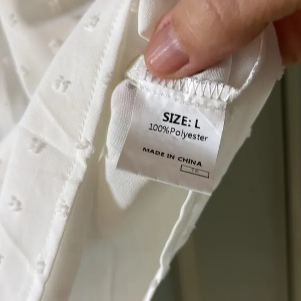 Beautiful white blouse large great with anything - Image 4