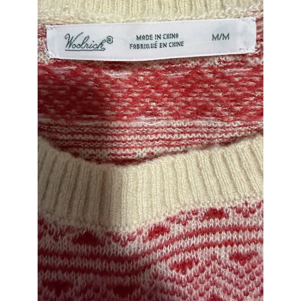 Woolrich Owls Fair Isle Wool Mohair Sweater Women's Size‎ Medium - Image 9