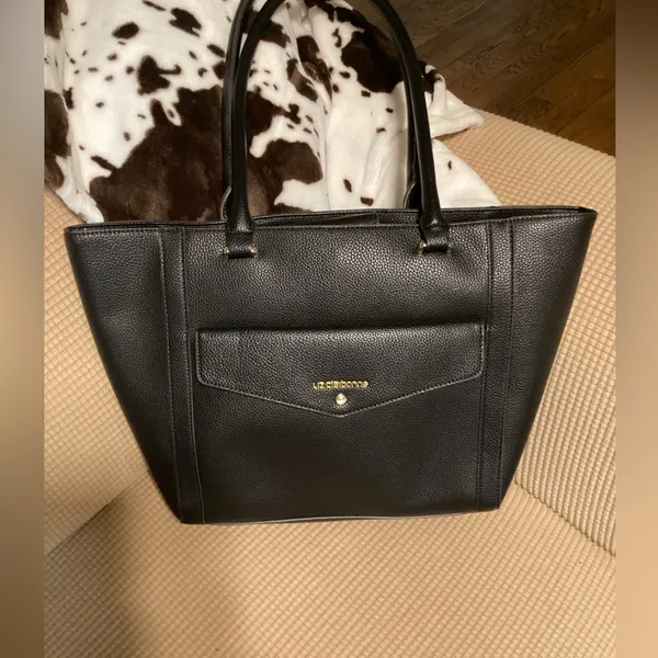 Liz Claiborne Black pebbled faux leather purse - Image 2