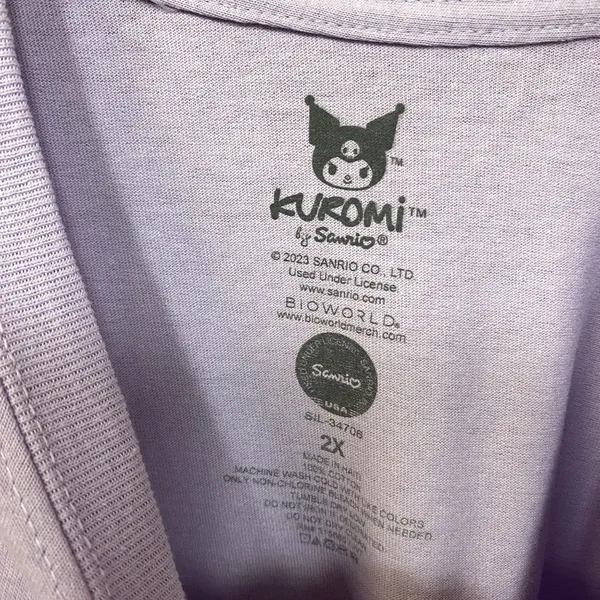 Kuromi The Naughty Kawaii Flying Fiend Sanrio Anime T-Shirt 2XL - Image 4