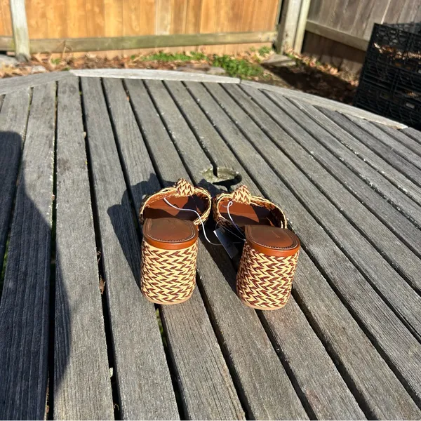 Nwt Women's Aaliyah Raffia‎ Strappy Knot Sandal Heels - Universal Thread size 6 - Image 4