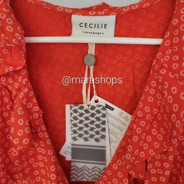 Cecilie Copenhagen Jolene ruffled printed crepe wrap dress - Image 4