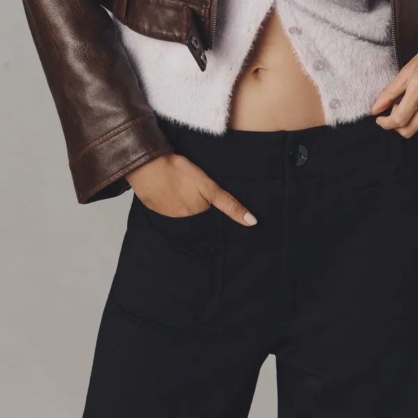 Anthropologie The Colette Full Length Pants: Ponte Edition in Black- 25 - Image 4