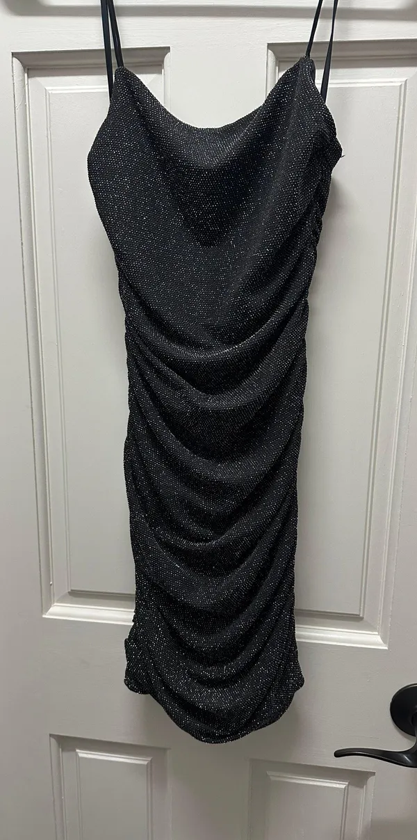Princess Polly Reeva Mini Dress Black- Homecoming sparkly dress - Image 3