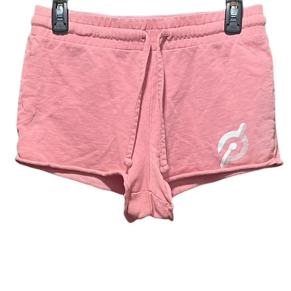 Peloton Unwind‎ French Terry Pink Lounge Shorts Size Small - Image 3