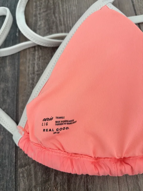 Aerie wide rib string triangle bikini top - Image 6
