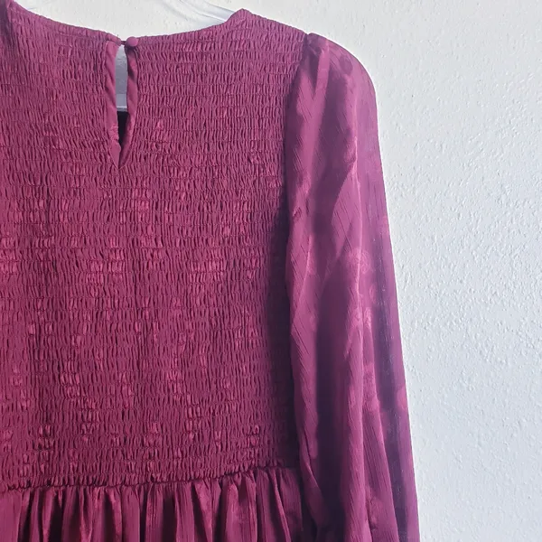 Baltic Born Stockholm Smocked Midi Dress Long Sleeve New Without Tags - Image 9