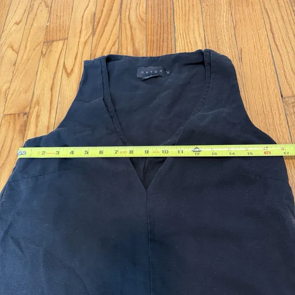 Hatch The Back In The Game‎ Nursing Tank Tencel Linen Blend in Black - Image 10