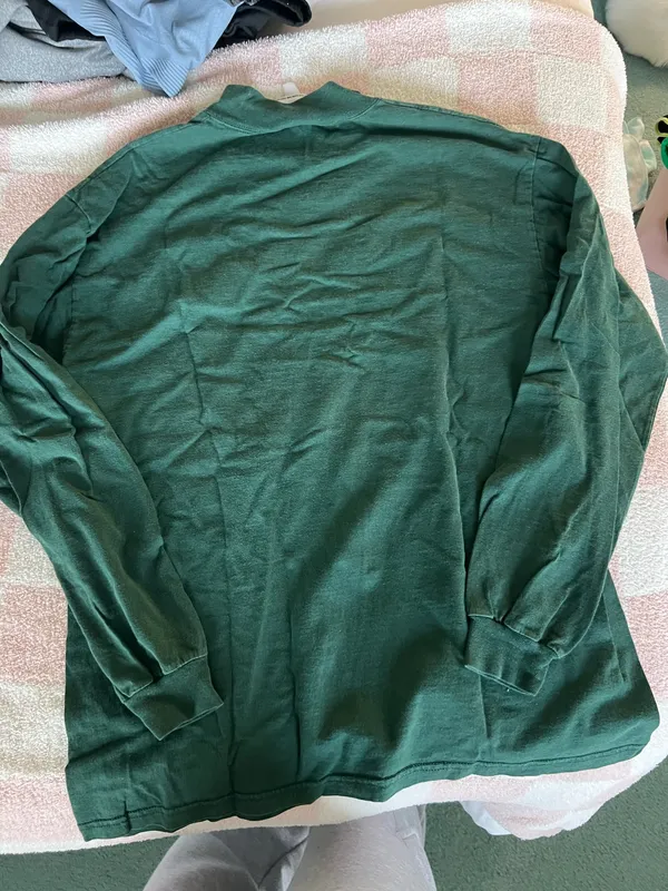 NFL Team Apparel Green and black vintage New York Jets long sleeve shirt #NFL - Image 5