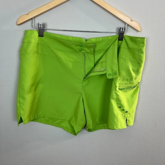 Merrell Shorts 12 Green‎ Outdoor Casual Zip Pocket Lightweight Womens - Image 5