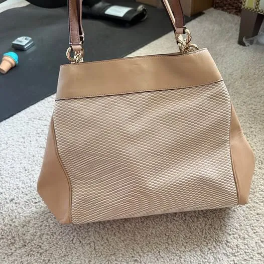 Coach Lexy Legacy Shoulder Bag in Woven Canvas and Leather - Image 7