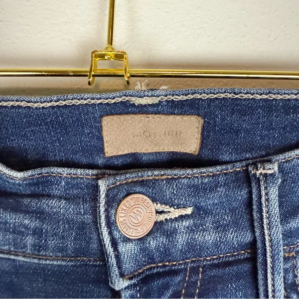 Mother The Hustler Ankle Frayed Bootcut Kick Flare Jeans‎ Lust for Life Size 23 - Image 6