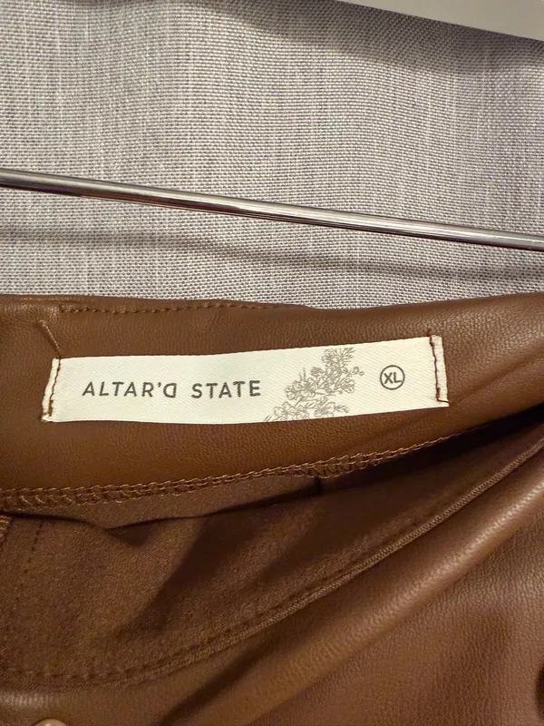 Altar'd State Skirt Mini Leather Faux - Image 3
