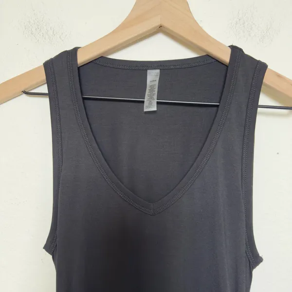 Anthropologie Beyond‎ Yoga Women Fit the Mood Midi Dress XS Black Ruched Tank - Image 5