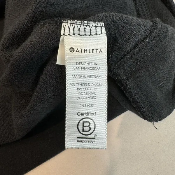 Athleta Pinnacle Criss Cross Hoodie Women's‎ Size XS Black - Image 7