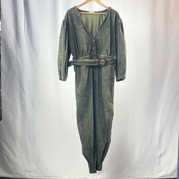 NWT Tularosa Meira Jumpsuit in Olive‎ Green Size Large - Image 4