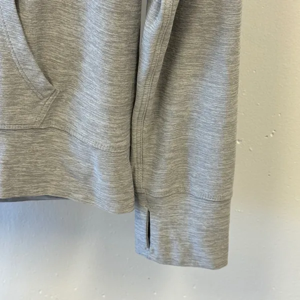 Kyodan Womens Gray Space Dye Activewear Hoodie Pullover Thumbholes Small - Image 5