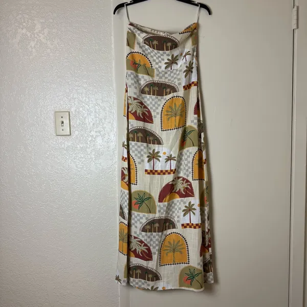 Paper Heart Strapless Maxi Linen Blend Dress NWT Size M - Image 2